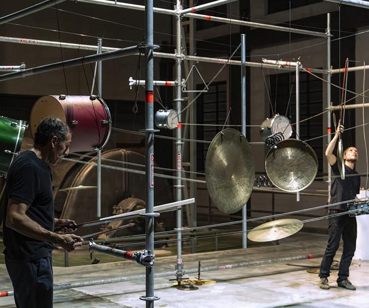 Presentan el performance sonoro "Batería Suspendida"