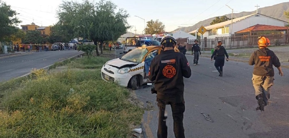 Muere un taxista en choque Muere un taxista en choque