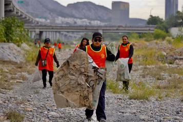 Retiran 43 mil toneladas de basura del r&iacute;o Santa Catarina