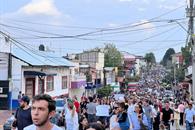 Irrumpen manifestantes en Palacio de Gobierno de Michoacán Irrumpen manifestantes en Palacio de Gobierno de Michoacán