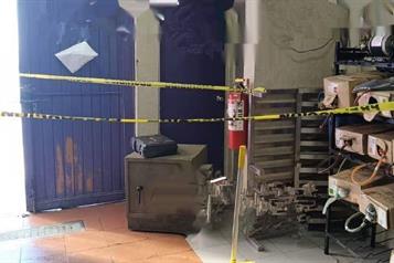 Intenta robar caja fuerte; lo detienen