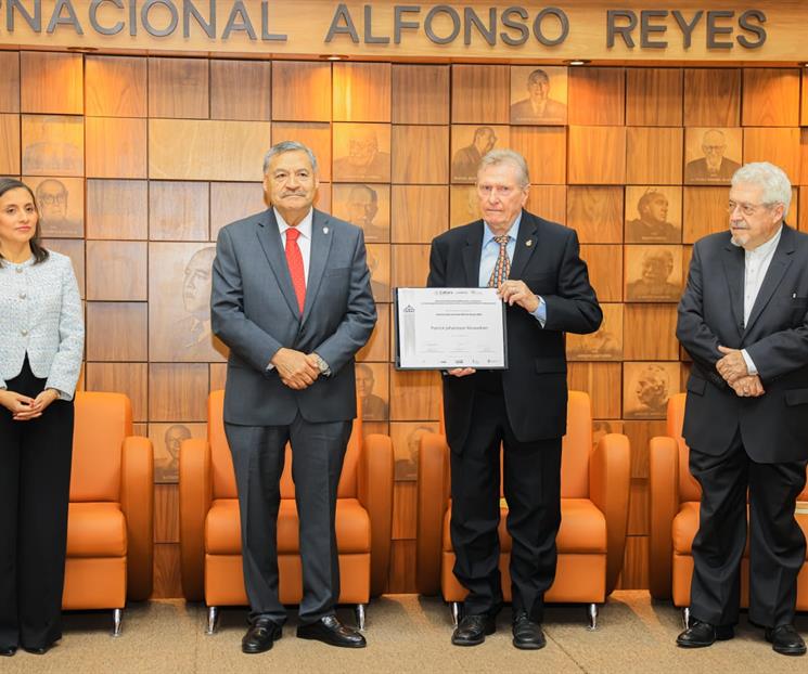 Gana Patrick Johansson el Premio Alfonso Reyes Gana Patrick Johansson el Premio Alfonso Reyes