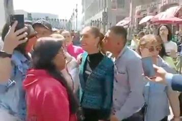 Sufre acoso la jefa del Ejecutivo en vía pública