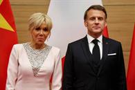 Alistan llegada de Emmanuel Macron a Palacio Nacional Alistan llegada de Emmanuel Macron a Palacio Nacional