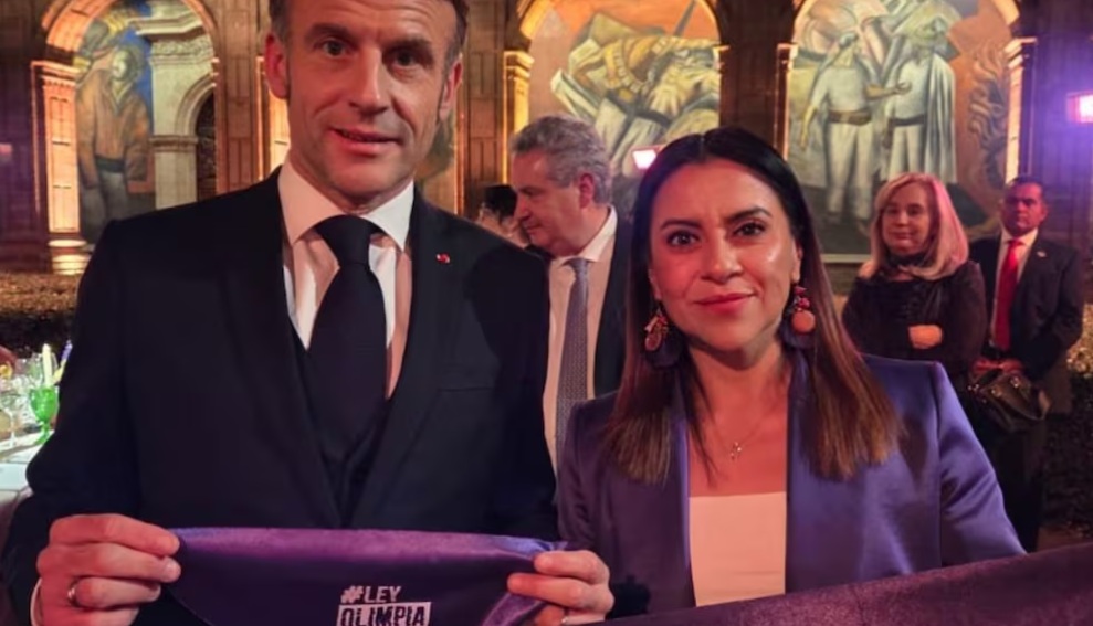 Macron escuchó la lucha de las mujeres en México Macron escuchó la lucha de las mujeres en México