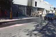 Acaba fuego con camión de valores Acaba fuego con camión de valores