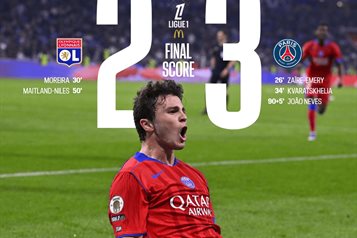 Gana el PSG y recuperan cima en futbol francés