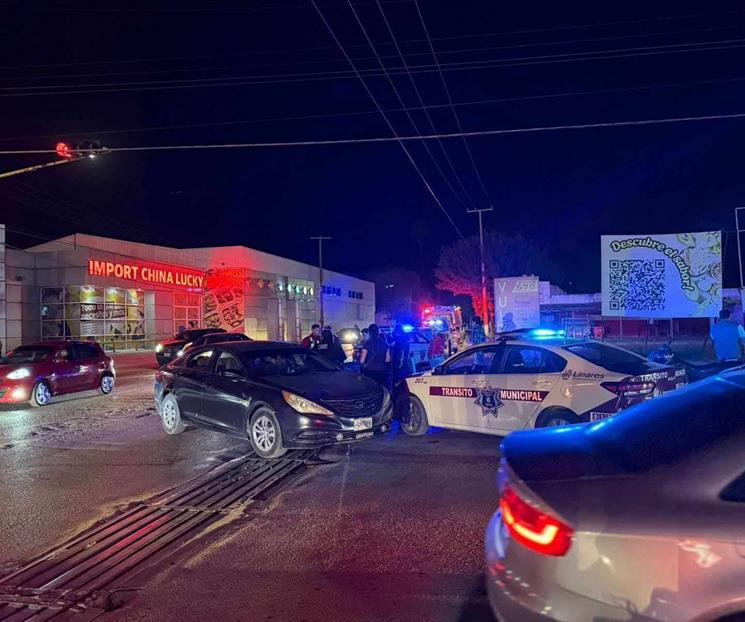 Resulta motociclista herido en accidente