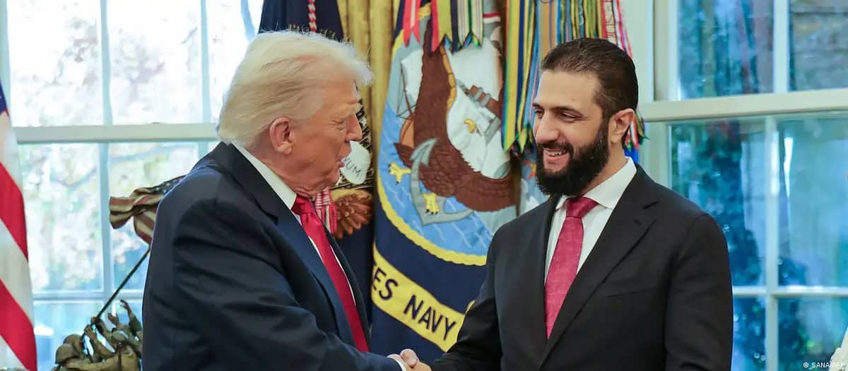 Recibe Trump al presidente de Siria en histórica cita