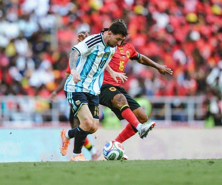 Anota y asiste Messi en victoria amistosa de Argentina ante Angola 