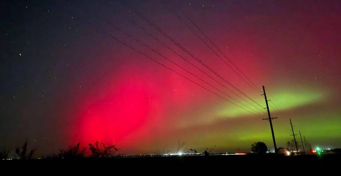 Auroras boreales iluminan NL por inusual actividad solar Auroras boreales iluminan NL por inusual actividad solar