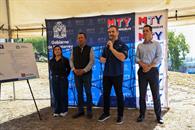 Supervisa Adrián rehabilitación de parque en Colinas de San Jerónimo