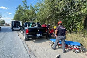 Resulta motociclista herido en accidente