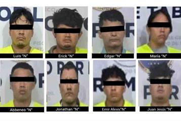 Operativos en Tabasco dejan ocho detenidos