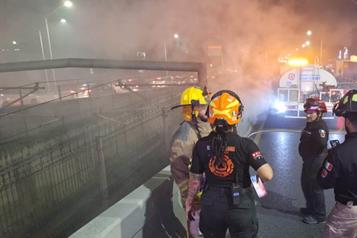 Alarma incendio bajo estación del Metro