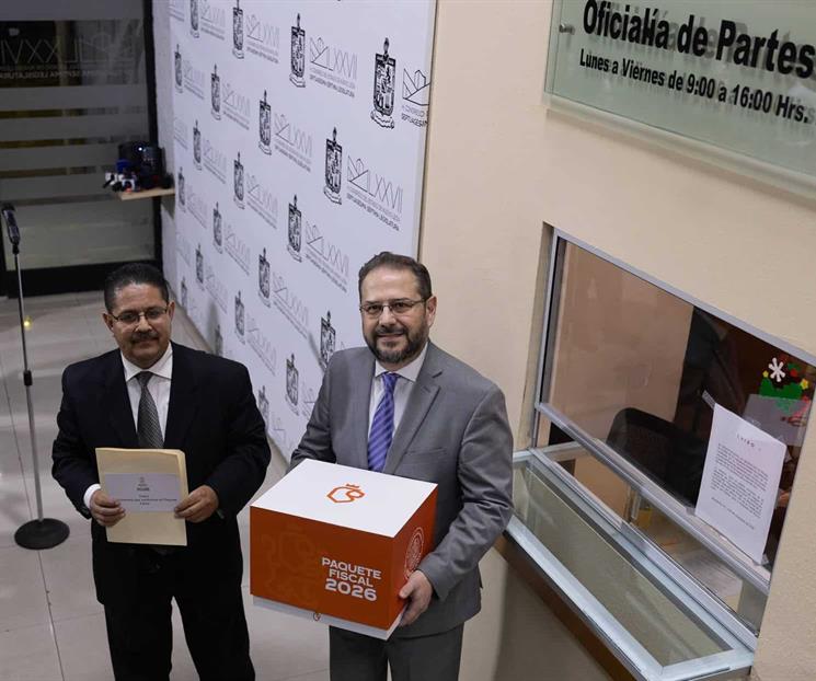 Cumple Estado al entregar a tiempo el Paquete Fiscal 2026
