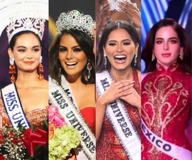 Felicitan ex Miss Universo mexicanas a Fátima Bosch