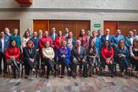 Sostiene ministra reunión con magistrados