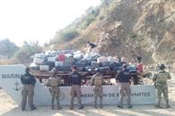 Incinera Semar casi 5 toneladas de clorhidrato