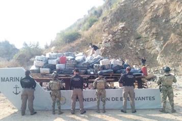 Incinera Semar casi 5 toneladas de clorhidrato