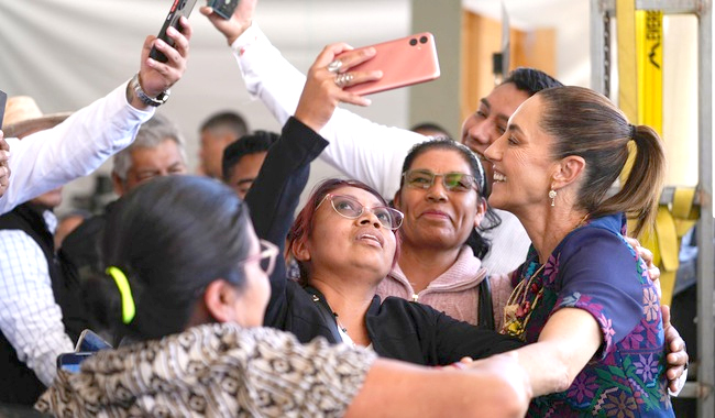 Defiende Sheinbaum principios de la 4T