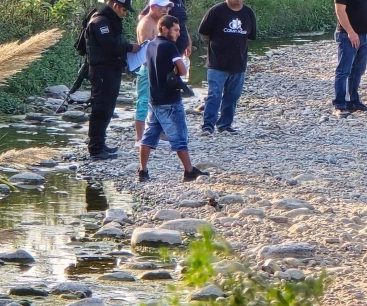 Encuentran a hombre muerto en un río de Montemorelos