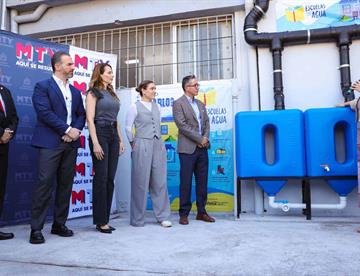 Instalan en Preparatoria 9 sistema de captación de agua de lluvia