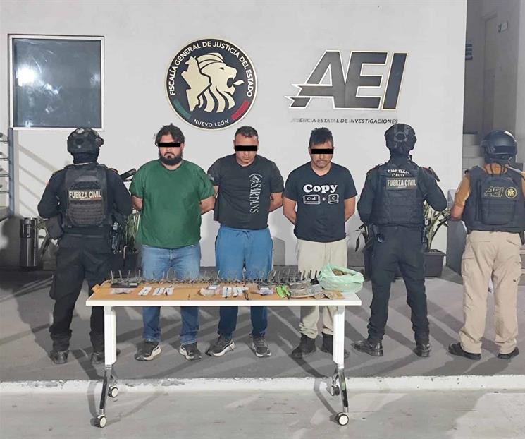 Caen sujetos con drogas y ponchallantas