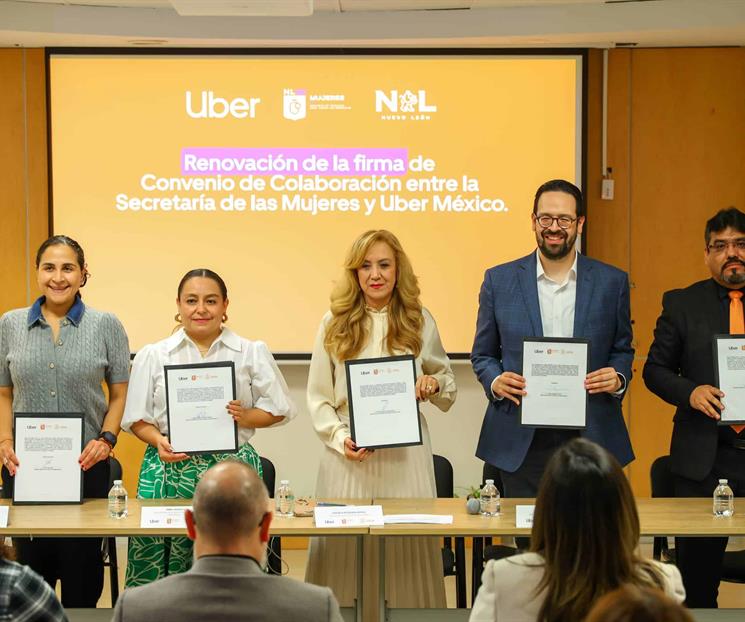 Firman convenio con Uber para dar seguridad a mujeres