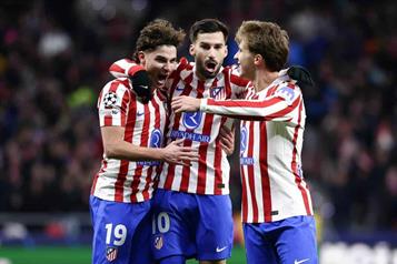 Logra triunfo agónico Atlético de Madrid sobre Inter de Milán