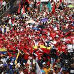 Marcha chavismo en Venezuela contra amenazas de EU