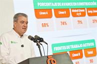 Registran líneas 4 y 6 del Metro avance del 71%