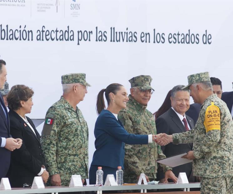 Reconoce a Fuerzas Armadas por ayuda durante fuertes lluvias