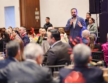 Realiza SP posada navideña a presidentes de colonias y auxiliares