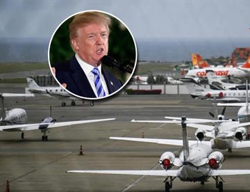 Advierte Trump cierre total del espacio aéreo venezolano
