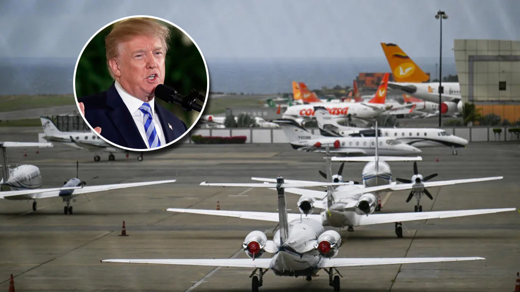 Advierte Trump cierre total del espacio aéreo venezolano