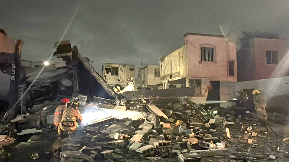 Reporta PC daño en 44 casas tras explosión