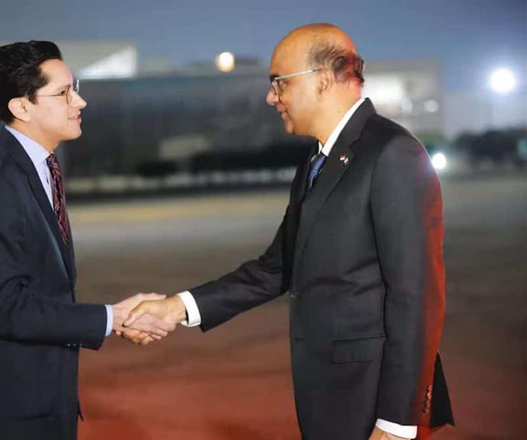 Llega a México el presidente de Singapur