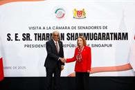 Recibe Senado a Tharman Shanmugaratnam
