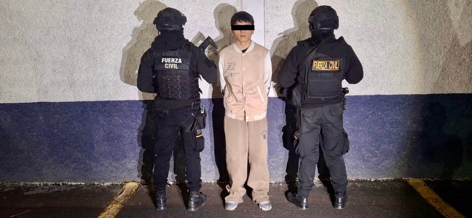 Elementos de Fuerza Civil que realizaban tareas de prevención y disuasión delictiva, lograron detener a un presunto generador de violencia, en el municipio de Monterrey.