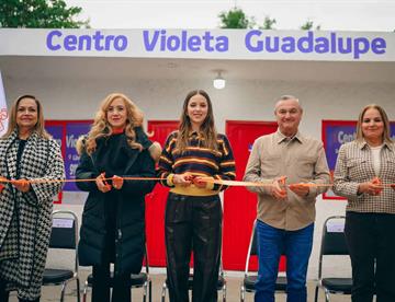 Inauguran Centro Violeta en Guadalupe