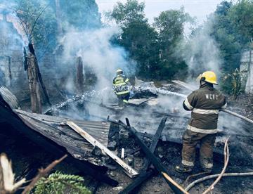 Se incendia vivienda en Montemorelos