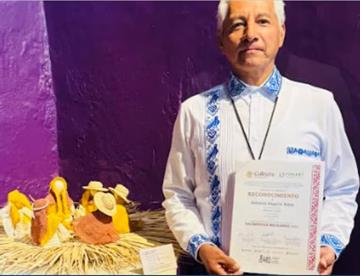 Artesano de Actopan gana primer lugar en Concurso de Nacimientos