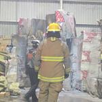 Alarma incendio en ladrillera