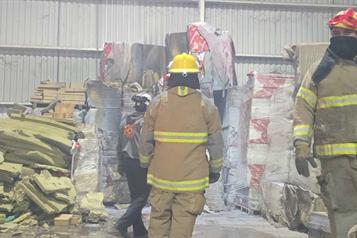 Alarma incendio en ladrillera