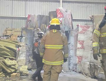 Alarma incendio en ladrillera