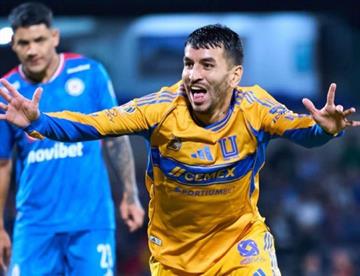 Empatan Tigres y Cruz Azul en la ida de las semis