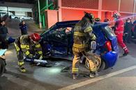 Queda prensado en choque Queda prensado en choque