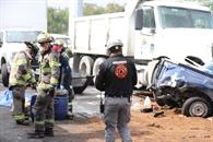 Prensan vehículos pesados a conductor Prensan vehículos pesados a conductor