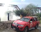 Alarma incendio bajo puente